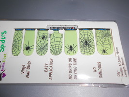Vinyl Nail Strips (new) BellaHoot SPIDERS - £8.50 GBP