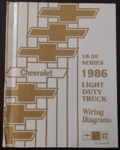 1986 Chevrolet 10-30 Series Light Duty Truck Wiring Diagrams Book ST-330... - $40.00