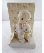 Precious Moments Figurine 5200 Bear Ye One Another&#39;s Burdens Boy Teddy B... - £20.43 GBP