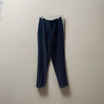 Harve Benard Pants Womens Size 10 Navy Blue Dress Pleated Trousers Strai... - $13.85