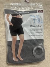 Time And Tru Women&#39;s Maternity Bike Short Sz Small 4-6 Gray - £7.07 GBP