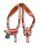 Fits Sig P238 Thicker Slide Version Horizontal Leather Shoulder Holster ... - $208.16 CAD