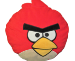 16&quot; ANGRY BIRDS ROUND PILLOW PLUSH STUFFED ANIMAL LARGE RED CHARACTER HE... - $22.50