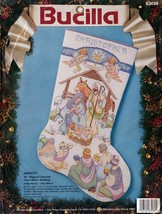 Nativity Christmas Stocking Counted Cross Stitch Kit 83036 - $1,102.60 MXN