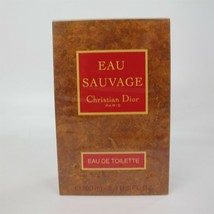 Eau Sauvage by Christian Dior 100 ml/ 3.4 oz Eau de Toilette Splash NIB VINTAGE - £128.35 GBP