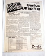 1980 Microchess Ad Chess Challenger -10 by Camelot Direct, Lake Bluff, Il. - $7.99