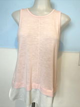 J.Crew Women&#39;s Layered Tank Pink/Off White Size S - £9.86 GBP