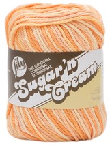 Spinrite Lily Sugar&#39;n Cream Yarn Ombres Super Size - Soleil, 1 Pack of 12 Piece - $91.09