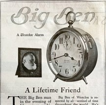 1917 Western Clock Big Ben Advertisement Ephemera Westclox Alarm #2 LGADYC4 - £15.71 GBP
