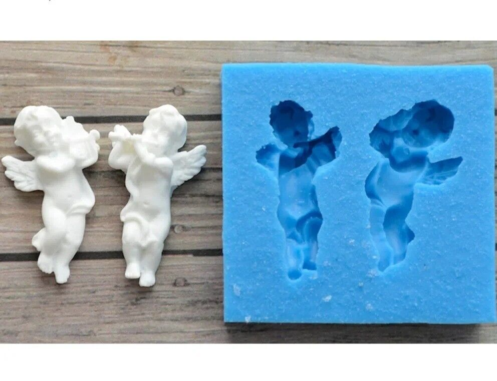 Silicone Angel Wings Small Baby Fondant Chocolate Mould Cake Cupcake Sug... - $11.81
