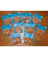 LOT of 10 Hildie &amp; Jo Multi Wood Beads 16mm Jewelry Printed Barrel 240 Pcs - $28.70