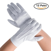 Unisex White Performance Gloves , Stretchy Parade / Work Gloves- 12 Pair... - $13.84