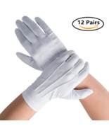 Unisex White Performance Gloves , Stretchy Parade / Work Gloves- 12 Pair... - £10.88 GBP