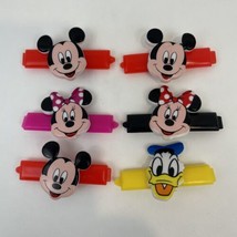 Vintage Goody Kids Plastic Barrettes Mickey Girls Hair Clips Minnie Dona... - £20.36 GBP