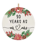 30 Years As Mr &amp; Mrs 2025 Ornament 30th Weeding Anniversary Christmas Gi... - $15.79