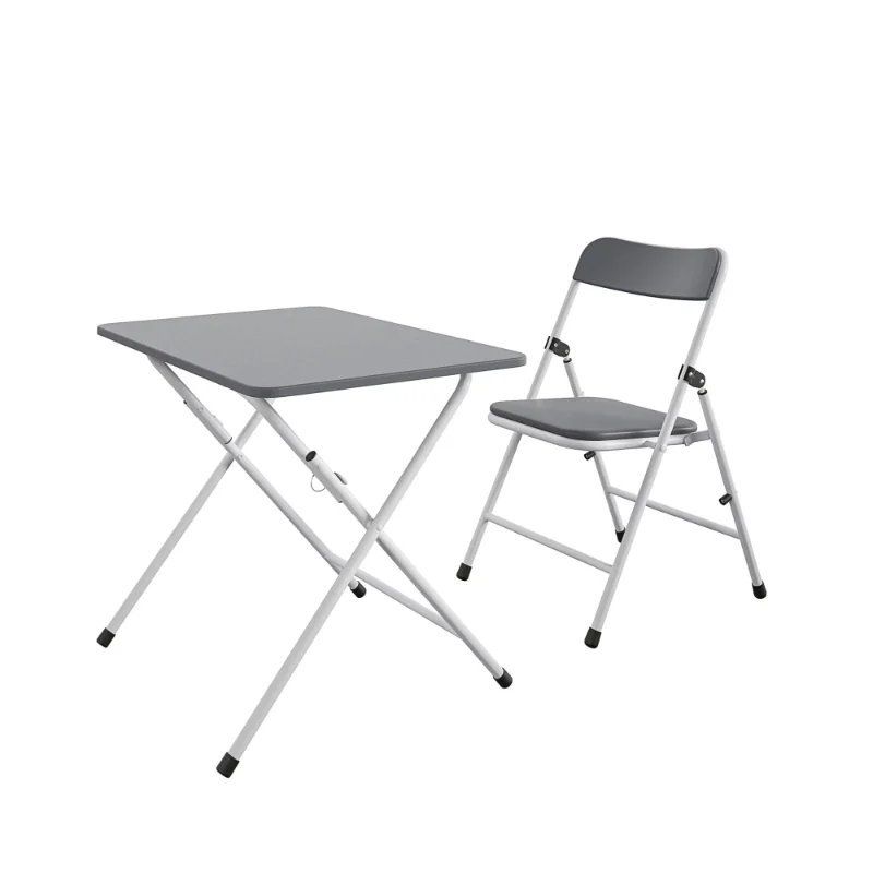 COSCO Kid&#39;s 2-Piece Table &amp; Chair Activity Set, Gray &amp; White children desk and - £123.31 GBP