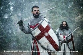 Medieval Knight fall Authentic Templar Shield Battle Warrior templar Iron shield - £113.70 GBP