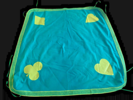 Vintage Game Card Table Cover Fabric Shamrock Heart Diamond Spade Poker ... - $74.44