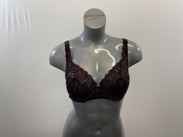 Roselle Women&#39;s Black and Red Lacey Bra Size 38C - $7.92