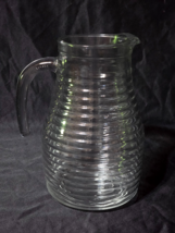 Vintage 2 Liter BEEHIVE Glass Pitcher Water Lemonade Juice Open Handle -... - $18.34 CAD