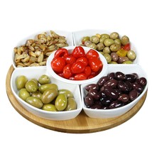 Elama Signature 12 1/4 Inch 6-Piece Lazy Susan Appetizer and Condiment S... - $58.71