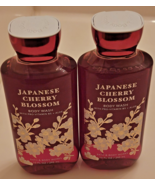 2 Bath &amp; Body Works JAPANESE CHERRY BLOSSOM Gel  Body Wash w/ pro vitami... - $24.27