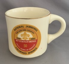 Boy Scout Coffee Mug 1960 National Jamboree Colorado Springs BSA Vintage... - $112.24 MXN