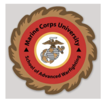 4&quot; Marine Corps University School Of Advanced Warfighting Vinyl Sticker Decal - £19.97 GBP