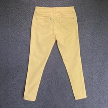 Democracy Ab Technology Skinny Jean Womens 4 Yellow Stretch Denim Pants 31x28 - £19.17 GBP