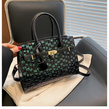 Large Capacity Birkin Bag Polka Dot Top Handled WoMens Bag Stone Pattern Commute - £53.21 GBP