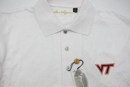 NEW Ben Hogan Virginia Tech VT Hokies Logos Snow White Cotton Golf Polo XXL - £64.73 GBP