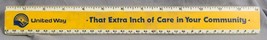 Vintage United Way Plastic Advertising Ruler Wood jds - £8.69 GBP