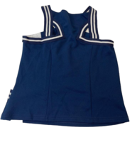 Teamwork Athletic Apparel Jugend Abgeschnitten Splitter Cheer Top Blau/W... - $17.96