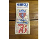 Vintage 1976 Kentucky Official Highway And Parkway Map Home-Coming Map B... - £39.46 GBP