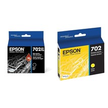 EPSON 702 DURABrite Ultra Ink High Capacity Yellow Cartridge (T702XL420)... - $44.96