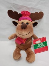 Christmas House Holiday Reindeer Plush With Tag 9&quot; - £15.45 GBP