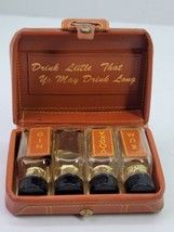 VTG Miniature Suitcase Mini Bar Bottles Travel Souvenir Handmade in Canada rare - £15.19 GBP
