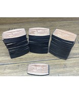 Lot Of 60 Tooled &amp; Buffed Leather Working Straps Patches 3” X  1-7/8” Ea... - £23.46 GBP