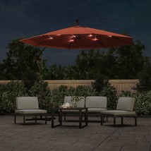 vidaXL Cantilever Garden Parasol Terracotta Polyester, Steel Large - $230.83 CAD