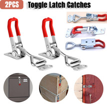 2pcs Steel Toggle Latch Catch Adjustable Lock Clamp Anti-rust Clip for Box Case - £11.78 GBP