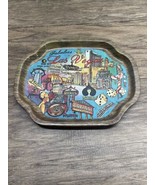 Vintage Fabulous Las Vegas Casino Hotels Serving Trinket Tray KG JD - $33.92 CAD