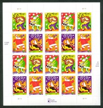 Fanciful Christmas Full Pane of Twenty 37 Cent Postage Stamps Scott 3821-24 - £9.41 GBP