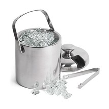 Double Walled Ice Bucket With Tongs Inside Lid 1.5ltr | bar@drinkstuff I... - $38.00