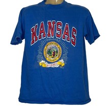 ￼vintage Rare 1980’s Kansas University Seal Tee Jayhawks XL Single Stitch - £38.57 GBP