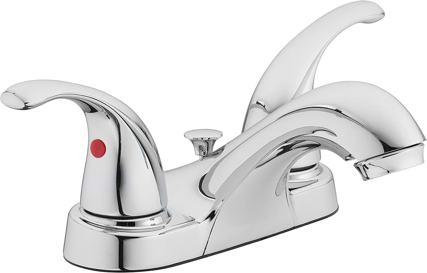 Two-Handle Polished Chrome Bathroom Sink Faucet By Aqua Vista, Model Num... - $54.97