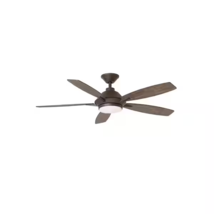 HDC - Wilmington 52 in. LED Espresso Bronze Ceiling Fan w/ Light - £107.14 GBP