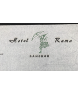 Vintage Hotel Rama Bankok Thailand Letterhead 8.25&quot; x 11&quot;  Vellum - $15.79