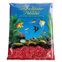 Currant Red Acrylic-Coated Aquarium Gravel by Pure Water Pebbles - £16.24 GBP+
