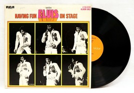 VINTAGE Elvis Presley Having Fun on Stage LP Vinyl Record Album CPM1-0818 - £38.82 GBP