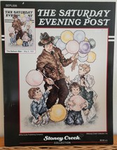 Saturday Evening Post The Balloon Man Cross Stitch Leaflet Chart Very Good Oop - £12.76 GBP